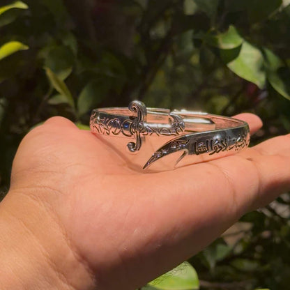 Silver Sword Mens Zulfiqar Bracelet