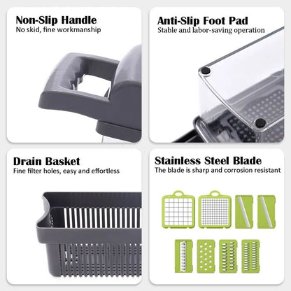 14 in 1 Kitchen Multifunctional Food Chopper