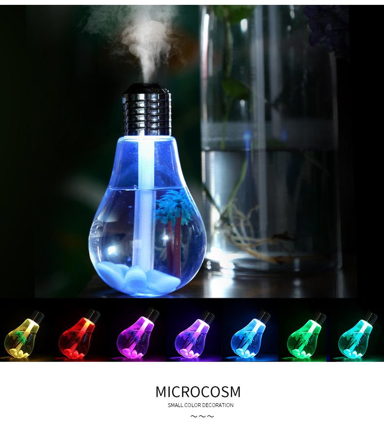 Aroma Diffuser Heavy Fog Humidifier Colorful Night Light Bulb - Spectro.pk
