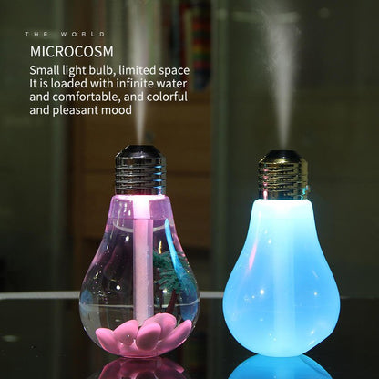 Aroma Diffuser Heavy Fog Humidifier Colorful Night Light Bulb - Spectro.pk