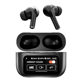 True Wireless Earphones with Noise Cancelling Sport Earbuds Smart LCD Touch Screen - Spectro.pk